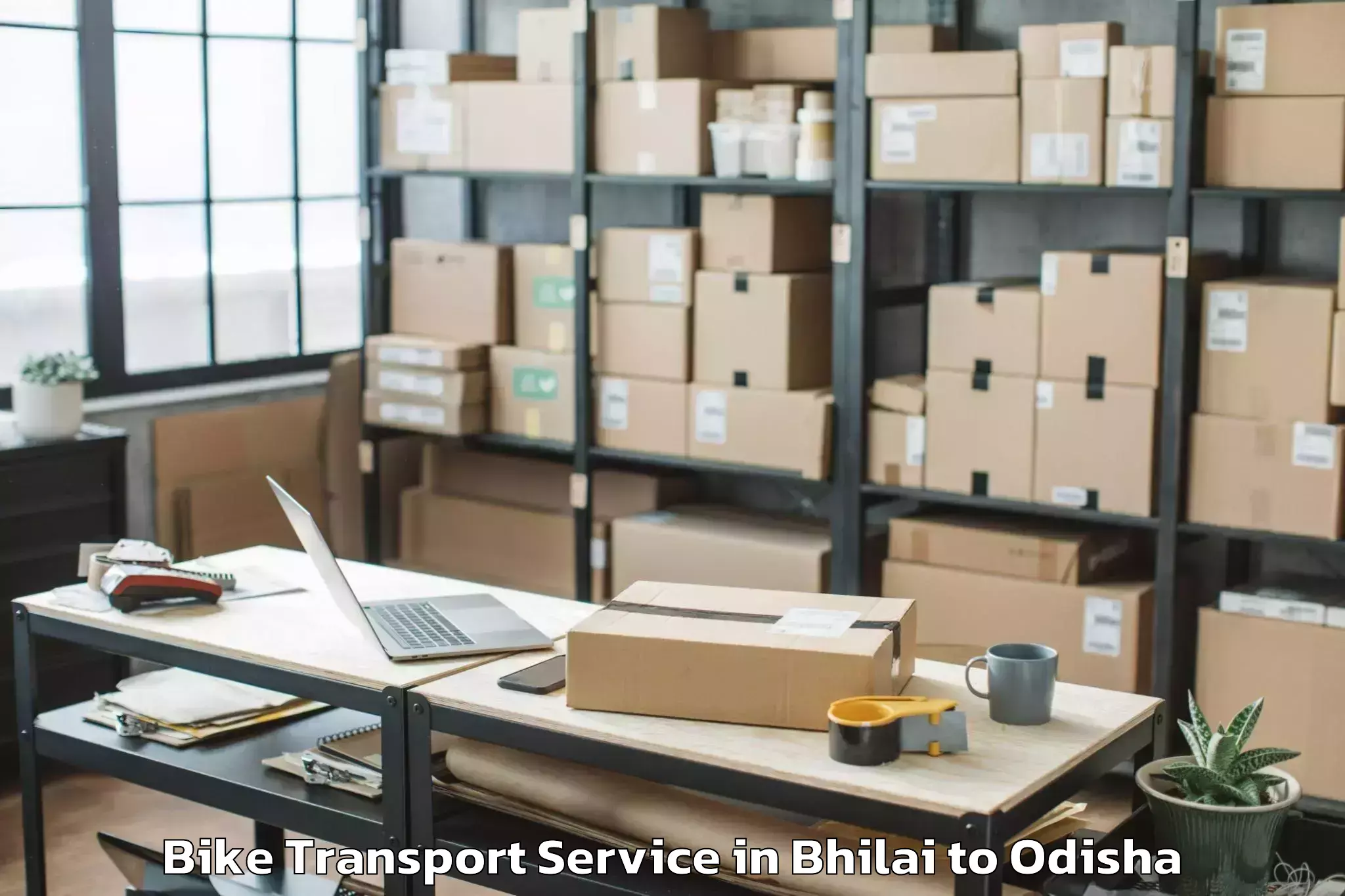 Top Bhilai to Khaprakhol Bike Transport Available